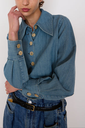 CARISSA SHIRT | FADED CHAMBRAY