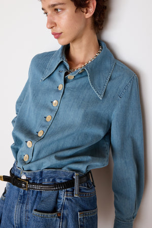 CARISSA SHIRT | FADED CHAMBRAY