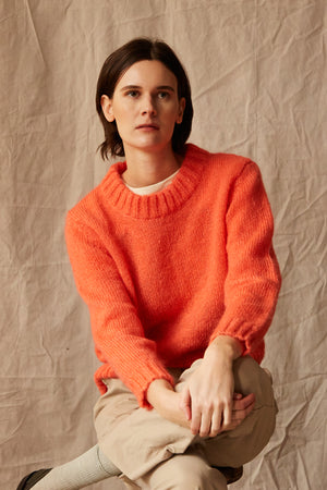 FLETCHER SWEATER | CORAL MOHAIR