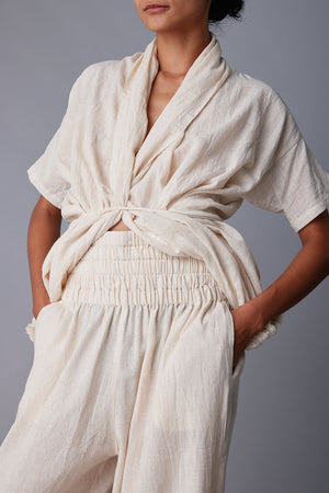 NORA PANT | FRINGE COTTON KHADI