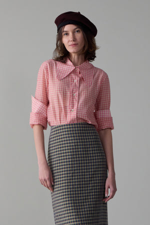 COOPER SHIRT | PINK HOP GINGHAM