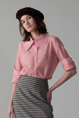 COOPER SHIRT | PINK HOP GINGHAM