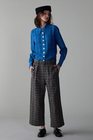 WILLIAM PANT | BLACK PENCIL PLAID