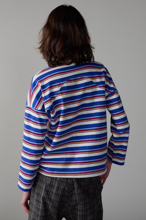 MILES SHIRT | BLUE VARIEGATED STRIPE