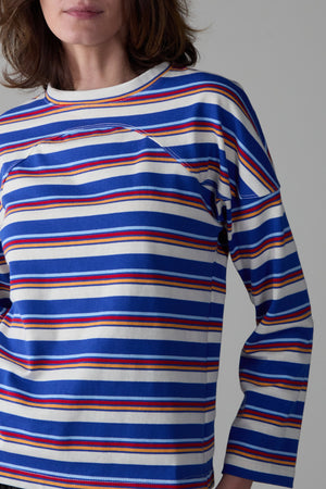 MILES SHIRT | BLUE VARIEGATED STRIPE