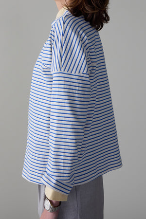 MILES SHIRT | BLUE & LIGHT BLUE STRIPE