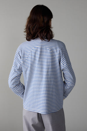 MILES SHIRT | BLUE & LIGHT BLUE STRIPE