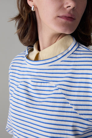 MILES SHIRT | BLUE & LIGHT BLUE STRIPE