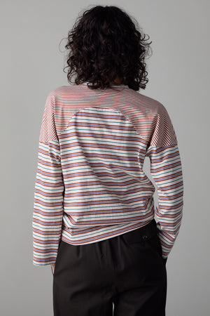 MILES SHIRT | BROWN VARIEGATED STRIPE