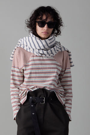 MILES SHIRT | BROWN VARIEGATED STRIPE