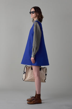 JEANINE DRESS | COBALT TWILL