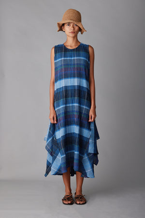 MARA DRESS | BLUE MADRAS PLAID