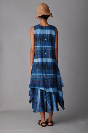 MARA DRESS | BLUE MADRAS PLAID