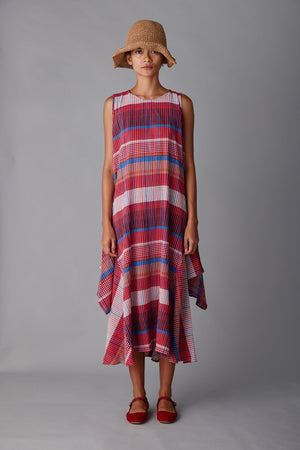MARA DRESS | RED MADRAS PLAID