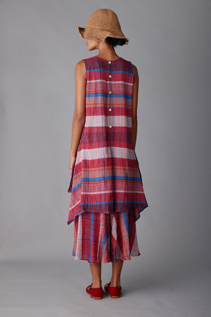 MARA DRESS | RED MADRAS PLAID