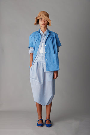 TULIP PANT | BLUE PINSTRIPE