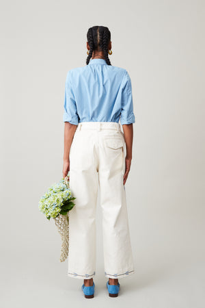 LESLIE PANT | EMBROIDERED CANVAS