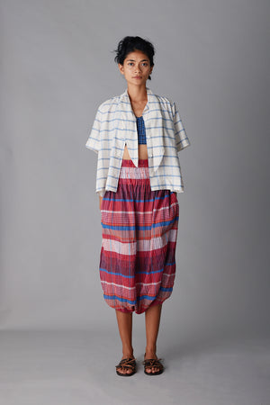 TULIP PANT | RED MADRAS PLAID