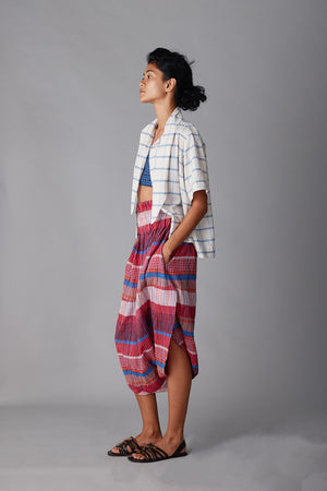 TULIP PANT | RED MADRAS PLAID