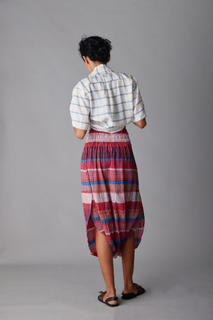 TULIP PANT | RED MADRAS PLAID