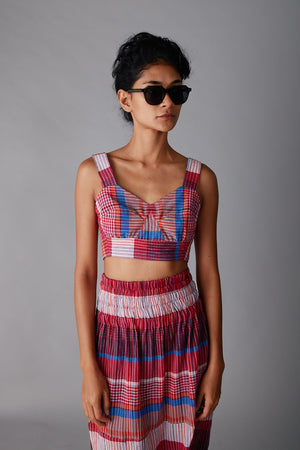 VIVIAN BRALETTE | RED MADRAS PLAID