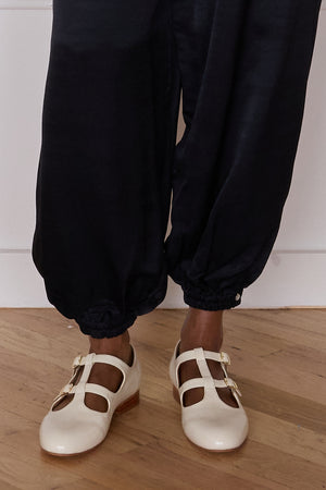 ALFIE FLAT | CHOCOLATE EMBOSSED LEATHER