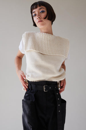 DAPHNE SWEATER | NATURAL KNIT COTTON